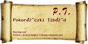 Pokoráczki Tibád névjegykártya